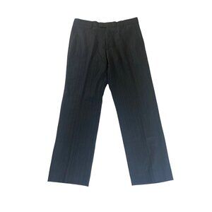 NWT Banana Republic Men's Black Pin Stripe Tailored Slim Fit Dress Pants - 34/30
